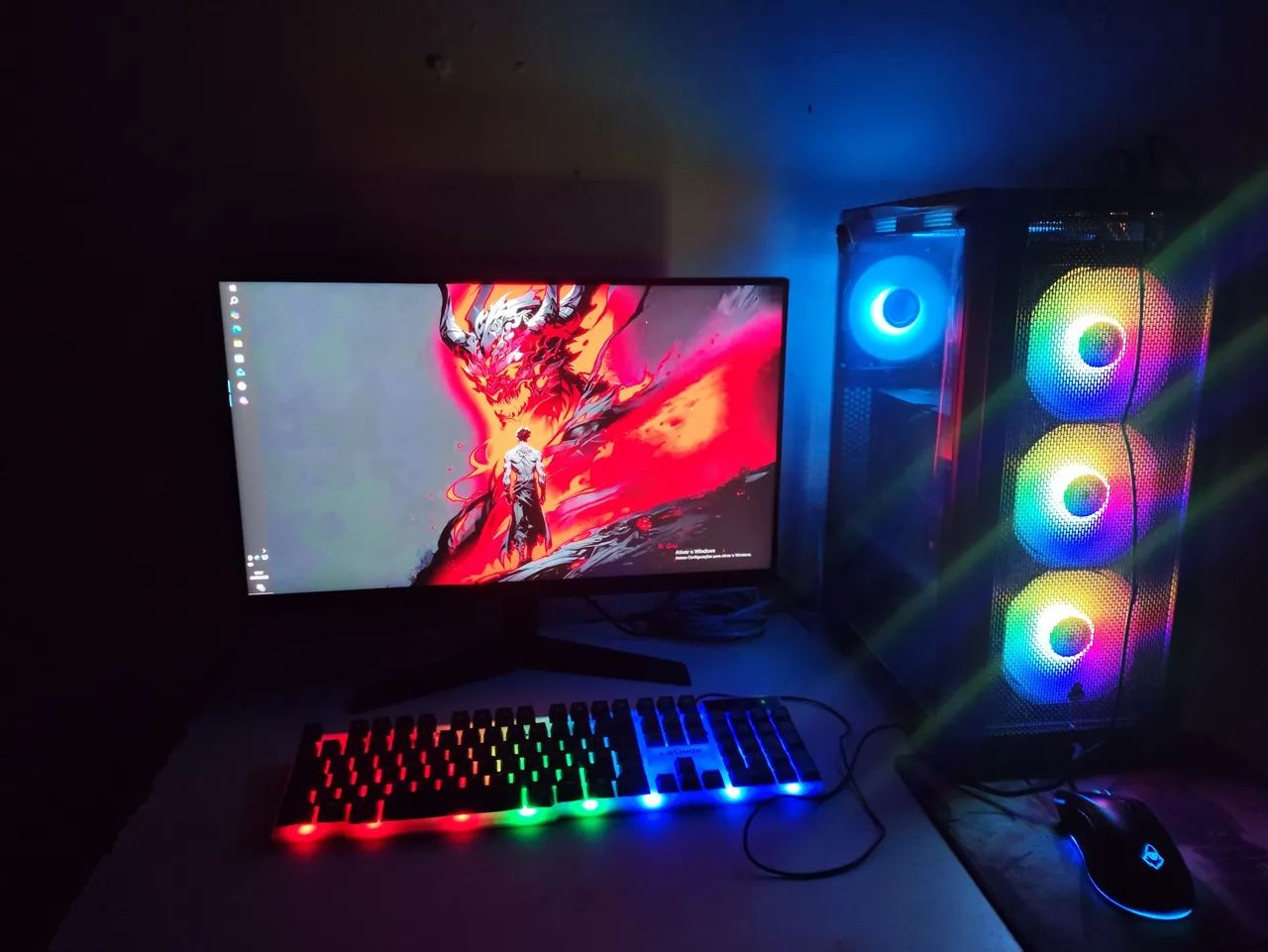 Pc Gamer + Monitor kit completo 