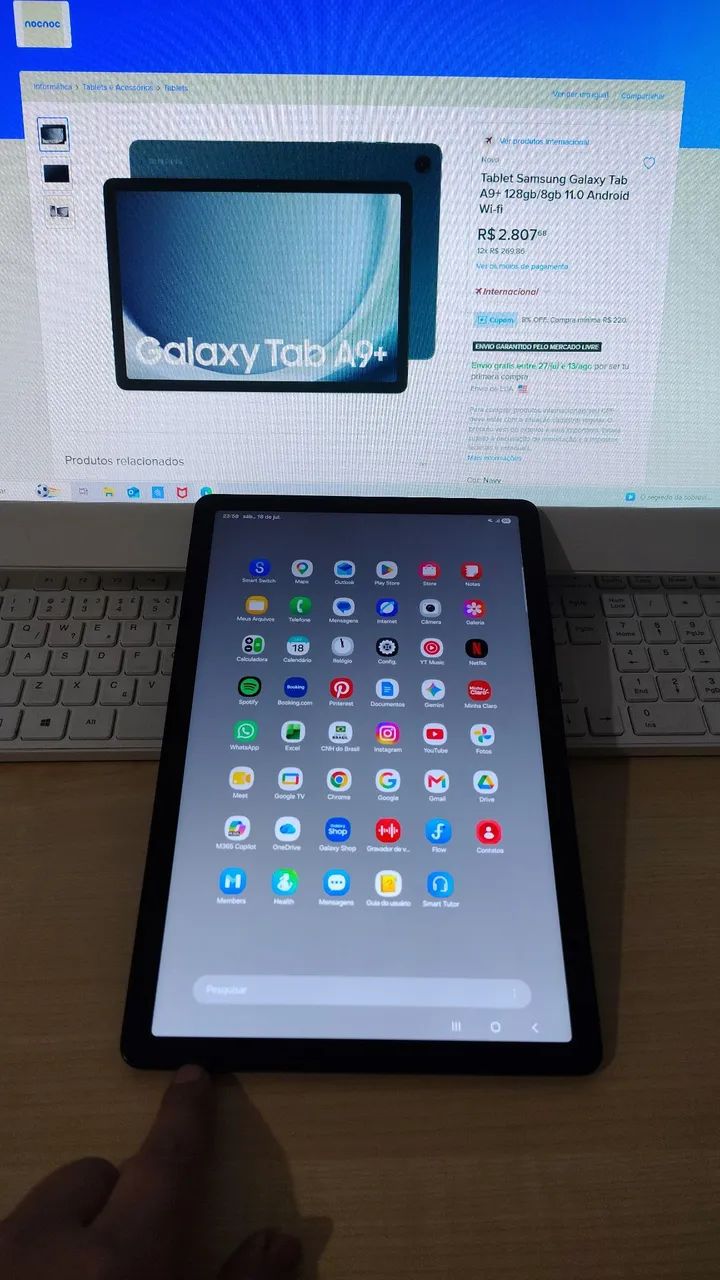 TABLET SAMSUMG GALAXY TAB A9+ 128gb/8gb 11.0 ANDROID WI-FI SIATEMA OPERACIONAL 12- 1  - Foto 2