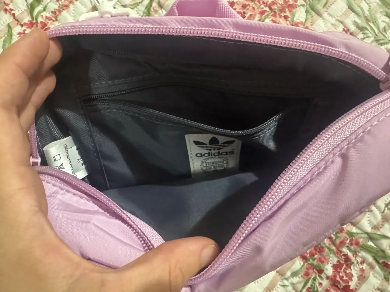 Bolsa 2 em 1, na cor lilás da Adidas - Foto 3