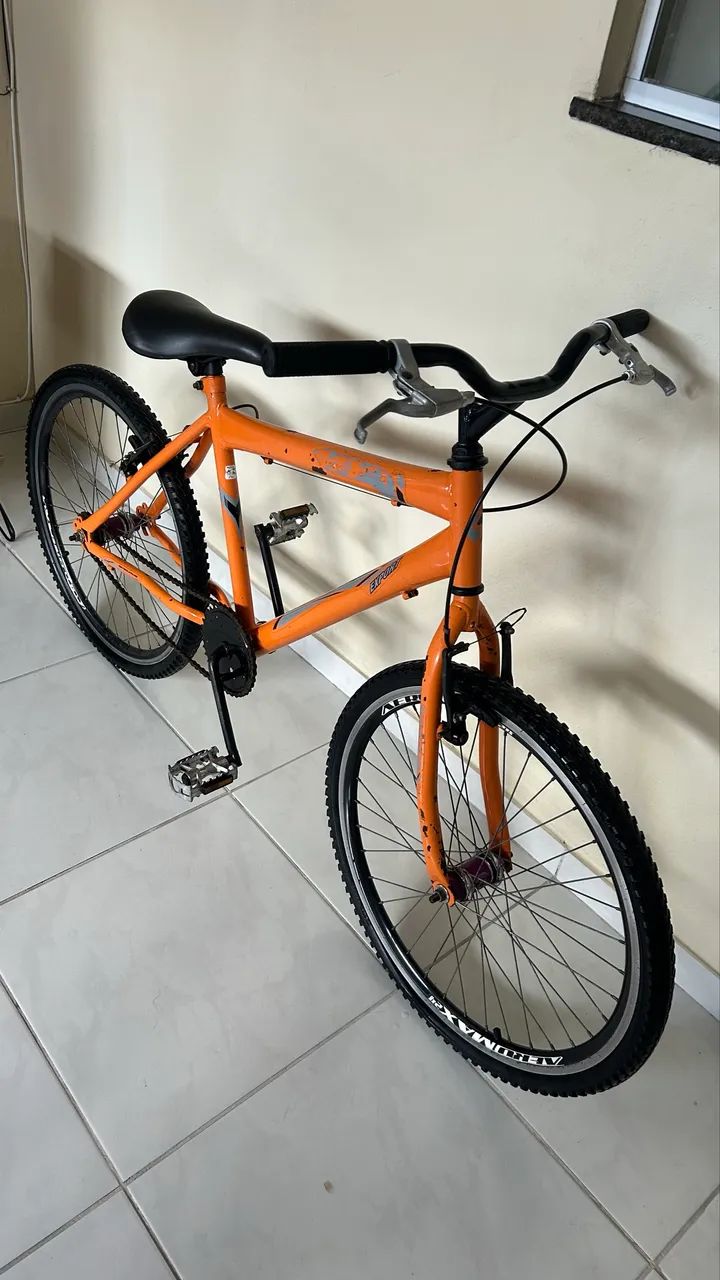 Bicicleta Aro 26 Laranja - Conservada e Pronta para Uso - Foto 2