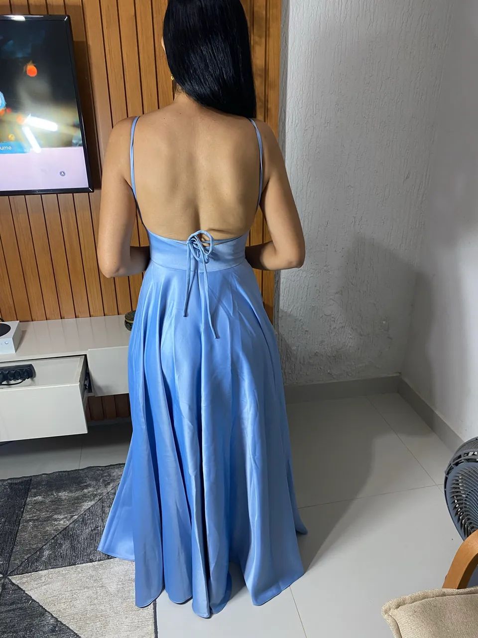 Vendo de festa longo, tamanho P, usado apenas uma vez , em perfeito estado. - Foto 4