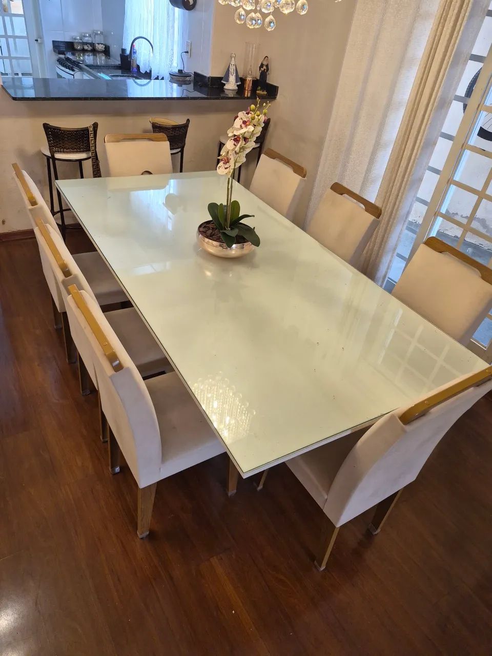 Conjunto mesa de jantar com 8 cadeiras - Foto 2