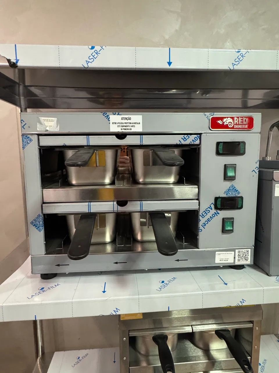 Conservador de proteínas inox 4 cubas novo  - Foto 2