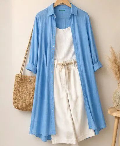Camisa CIA. MARÍTIMA Azul Claro Manga Longa | Elegante e Sofisticada - Foto 5