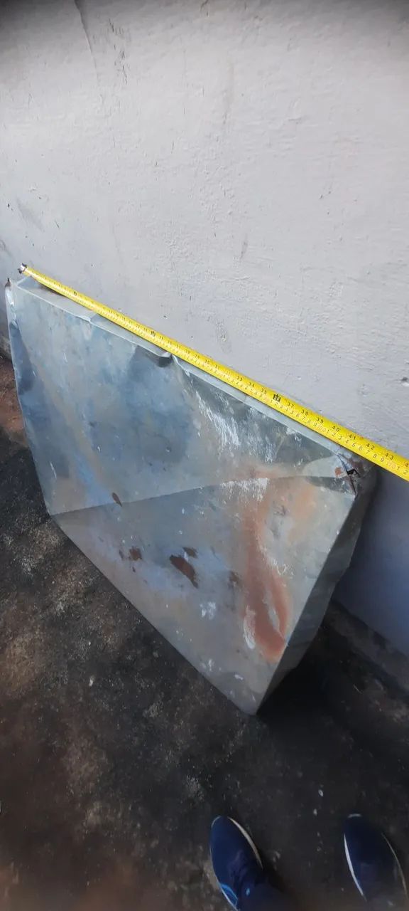 Tampa de inox para antiga caixa de amianto - Foto 3