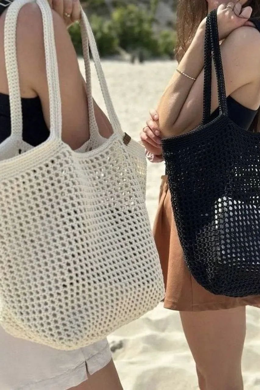 Bolsa para Praia de Crochê  - Foto 4