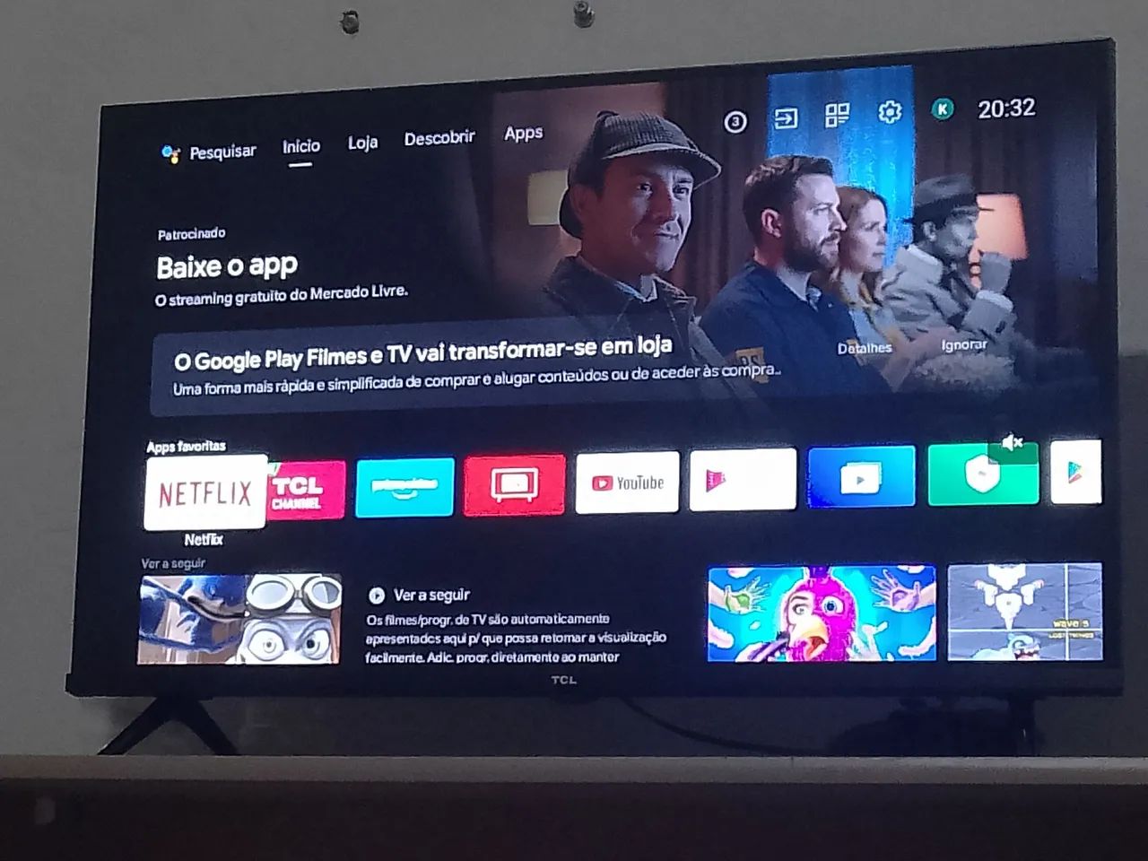 Vendo tv com Android 