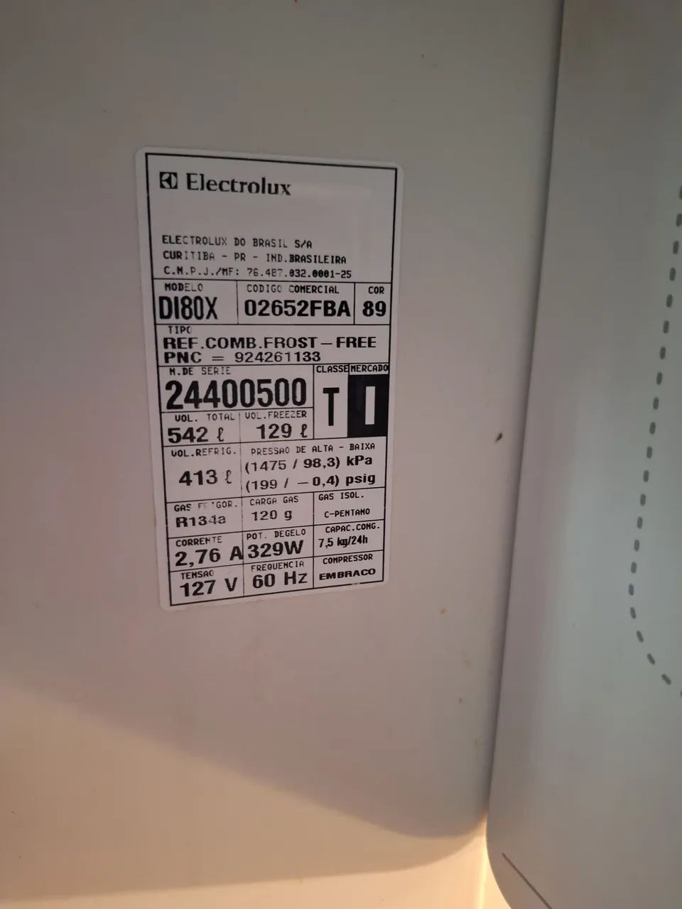 Geladeira Frostfree Electrolux DI80X - Foto 4