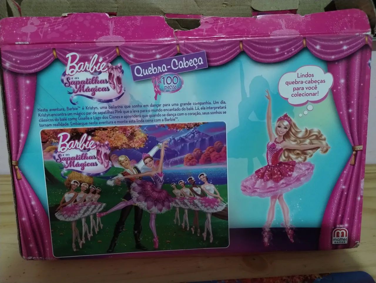 Quebra cabeça 100 peças, Barbie e as sapatilhas mágicas  - Foto 5
