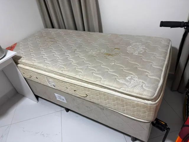 Cama Box Solteiro com Colchão Euro Pillow - Firme e Resistente