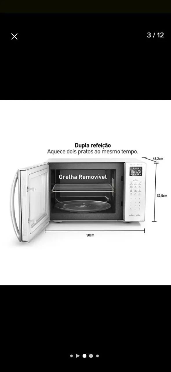 Micro-ondas Panasonic 34litros 220v - Foto 2