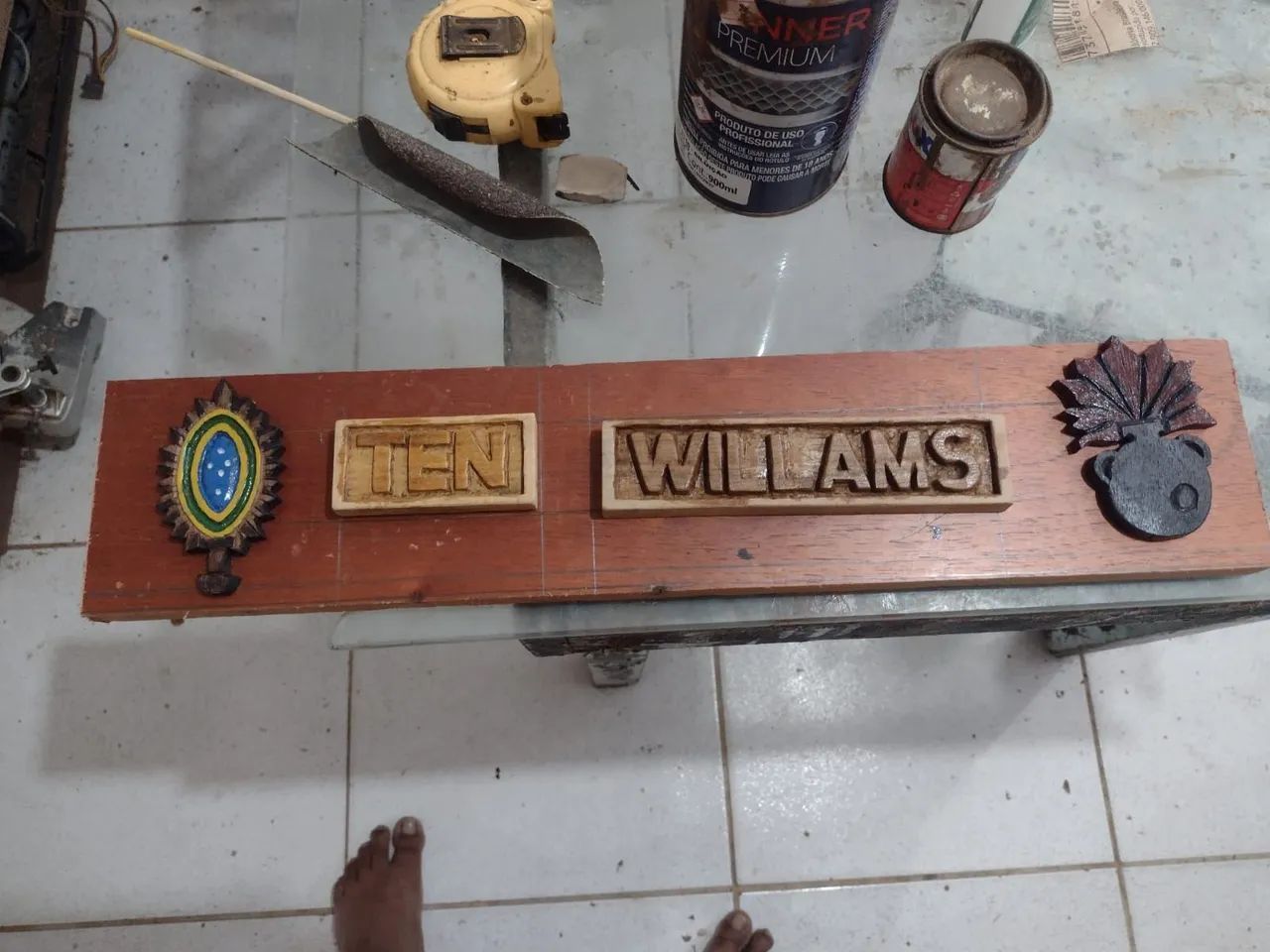 PRISMA/PLACA DE IDENTIFICAÇÃO PARA MESA COM TROCA DE GRADUAÇÃO/POSTO - Foto 2