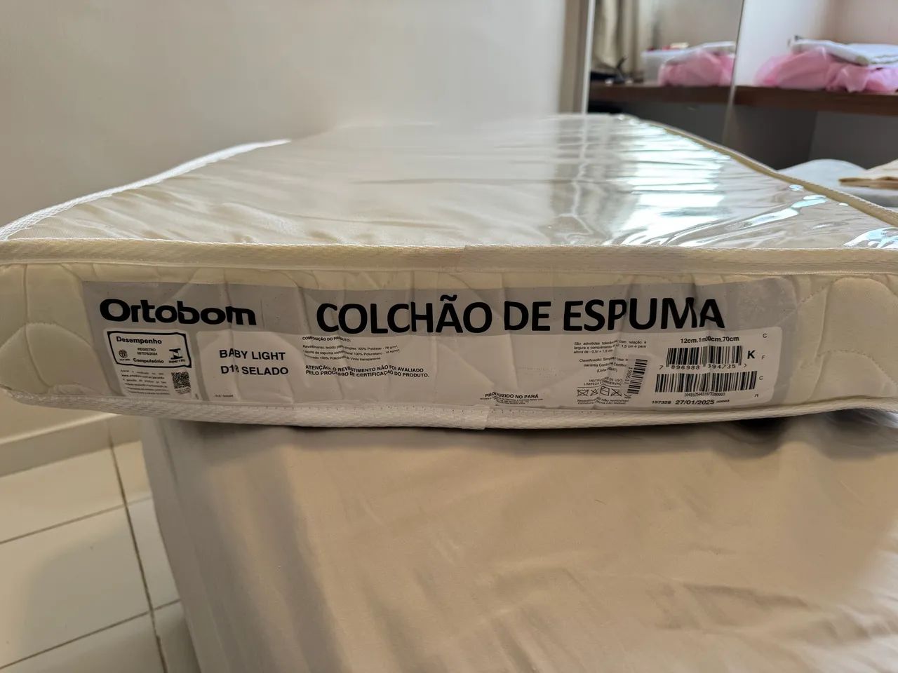 COMBO Colchão + Capa + Pillow Top (berço americano) - Foto 4