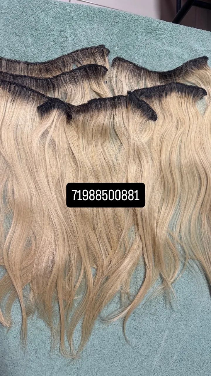 Mega hair humano loiro brasileiro  - Foto 4