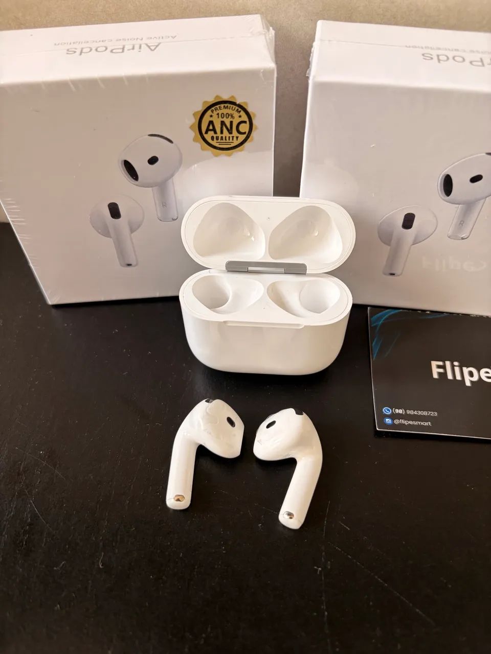 Fone bluetooth Airpods Pro (Sem borracha) com garantia - Foto 3