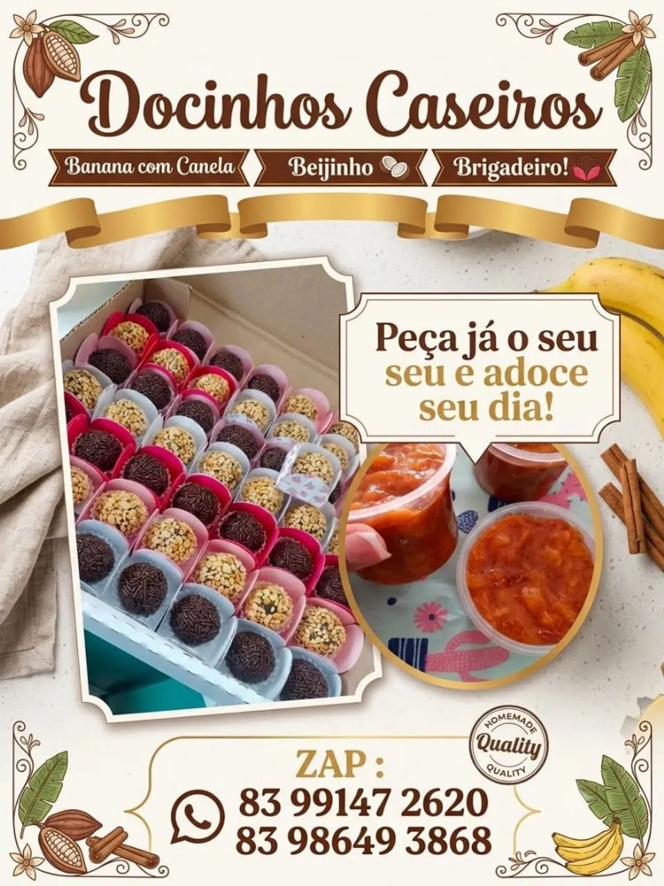 Doces caseiros e docinhos para seu evento 
