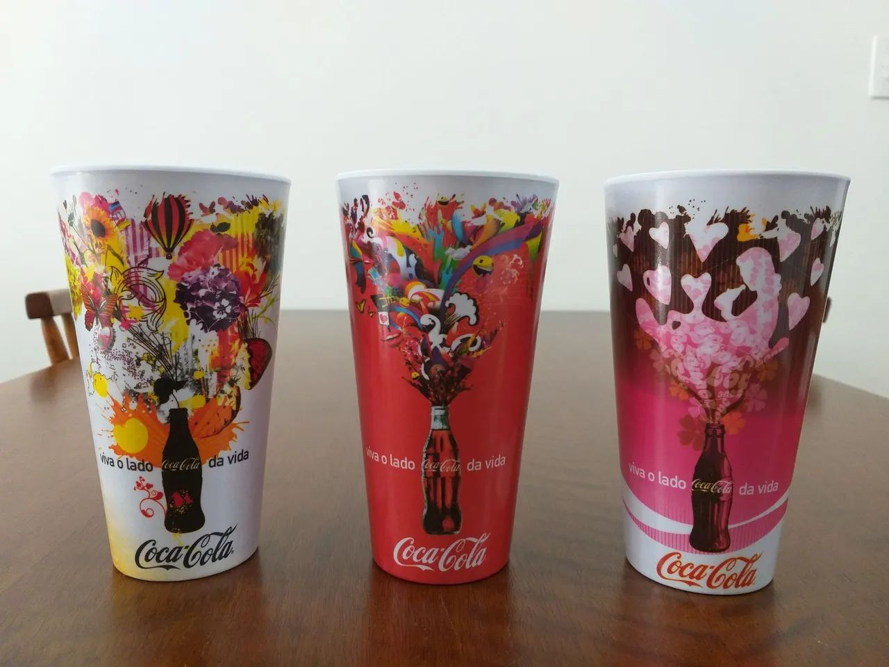 Copos promocionais da Coca-Cola/Avon 500ml