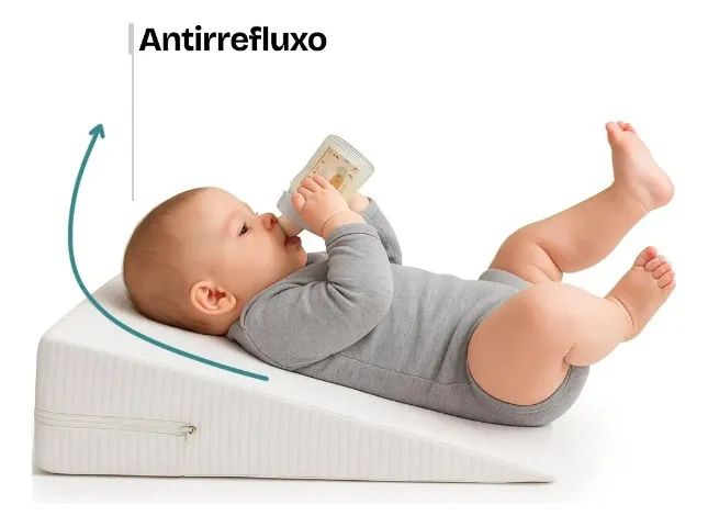 Kit Antirrefluxo para Bebê com Travesseiro e Rampa para Berço - Foto 5