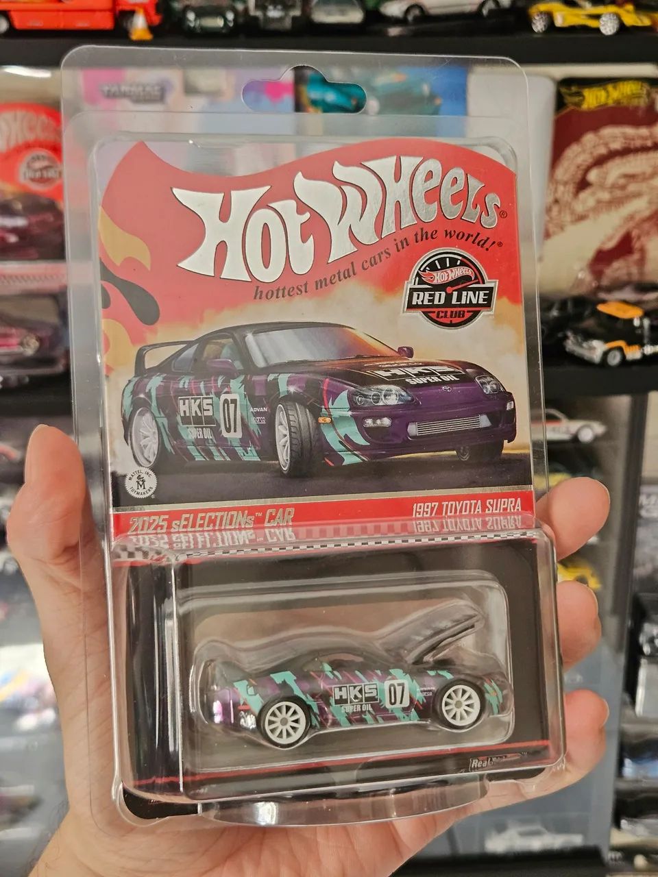 Hot Wheels RLC 1997 Toyota Supra HKS SELECTIONs Lacrado com