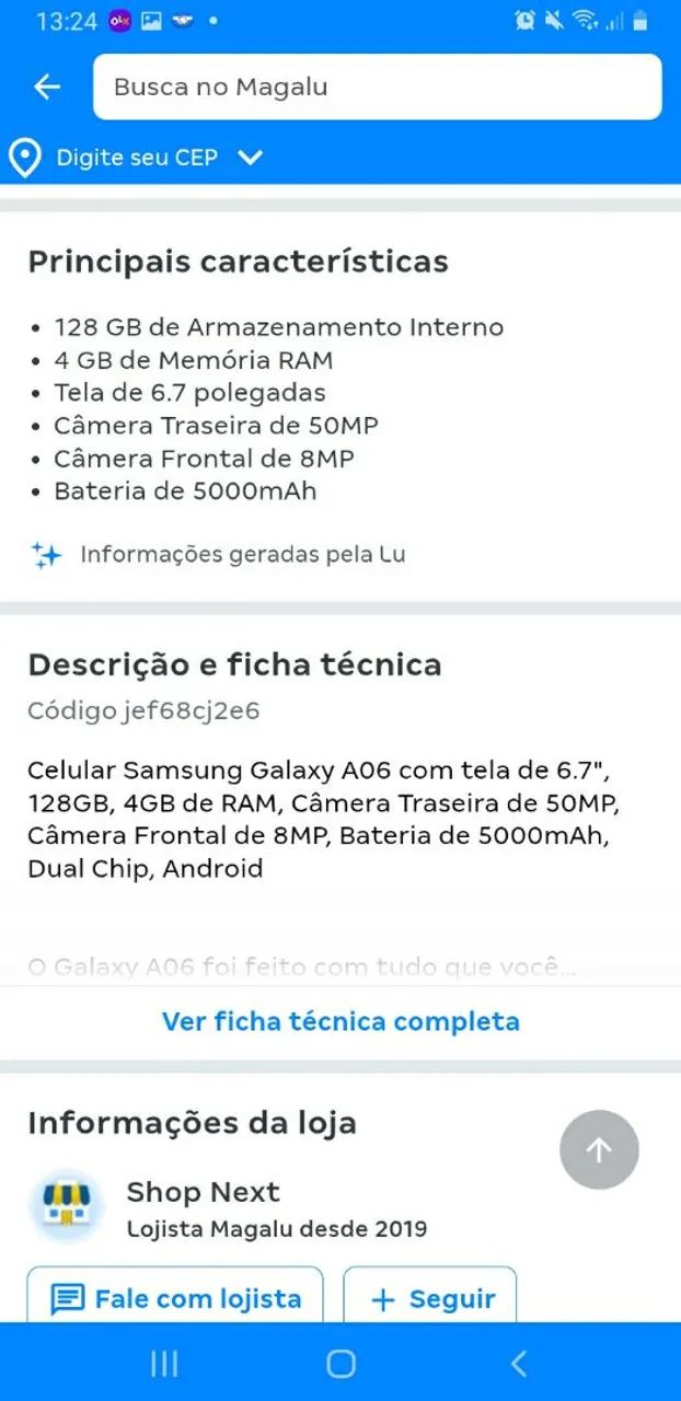 Sansung A6 128 gigas na caixa - Foto 4