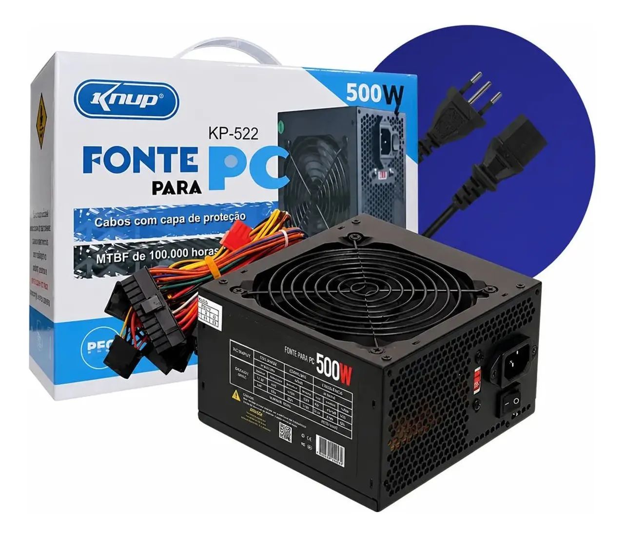 Fonte 500w Knup