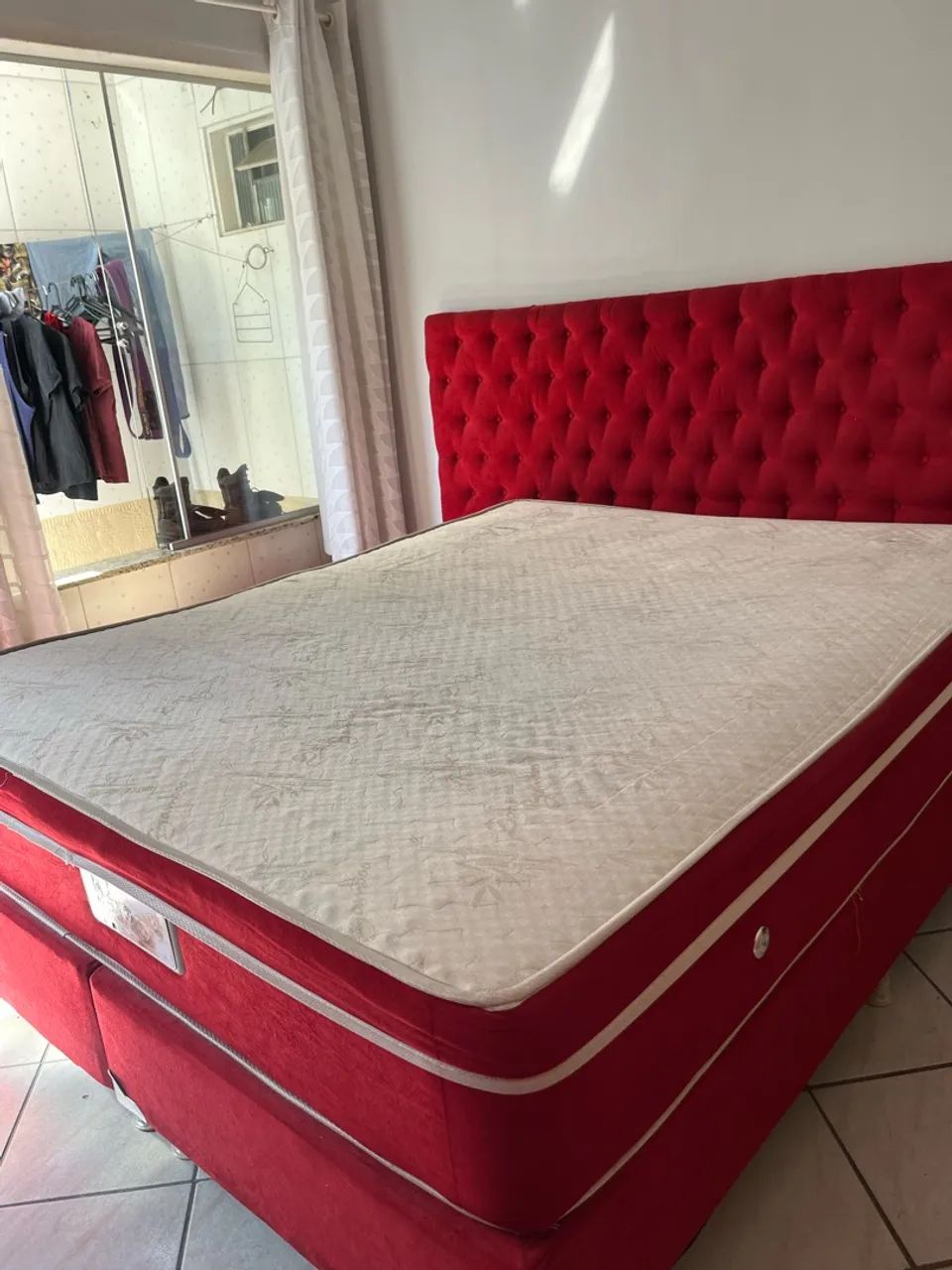 Cama box com motor de massagem e cabeceira  - Foto 2