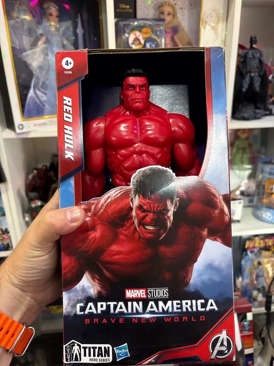 Action figure red hulk marvel Hasbro articulado 