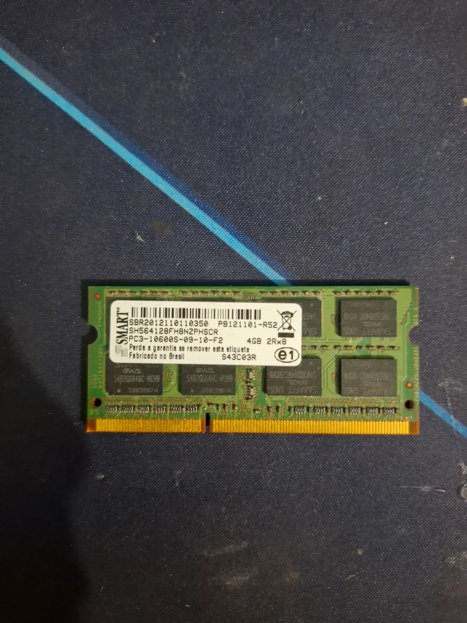 Memória RAM DDR3 4GB 1333MHz SODIMM