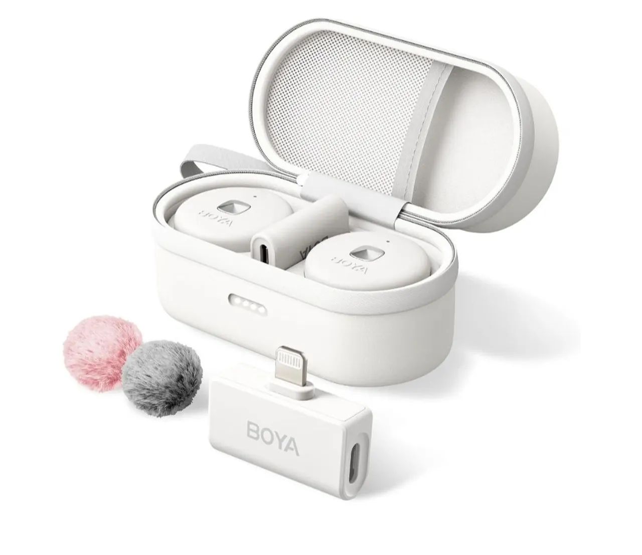Microfone Sem Fio BOYA Omic-D Duplo para iPhone - Novo Lacrado - Foto 3