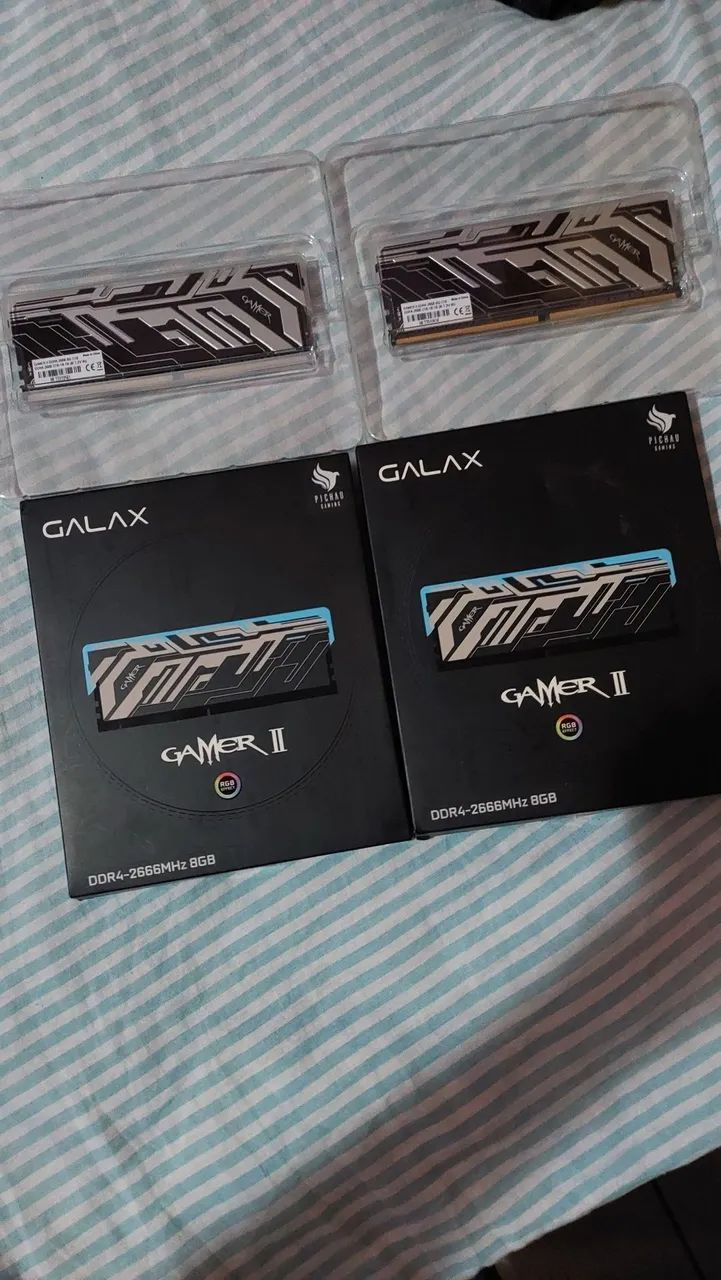 Vendo Memória Ram DDR4 Galax Gamer 2 RGB 16gb (2x8) 2666mhz (Entrego)