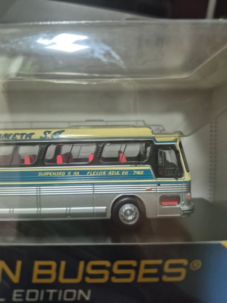 MINIATURA DE ÔNIBUS DA VIAÇÃO COMETA DA MARCA BR CLASSIC 