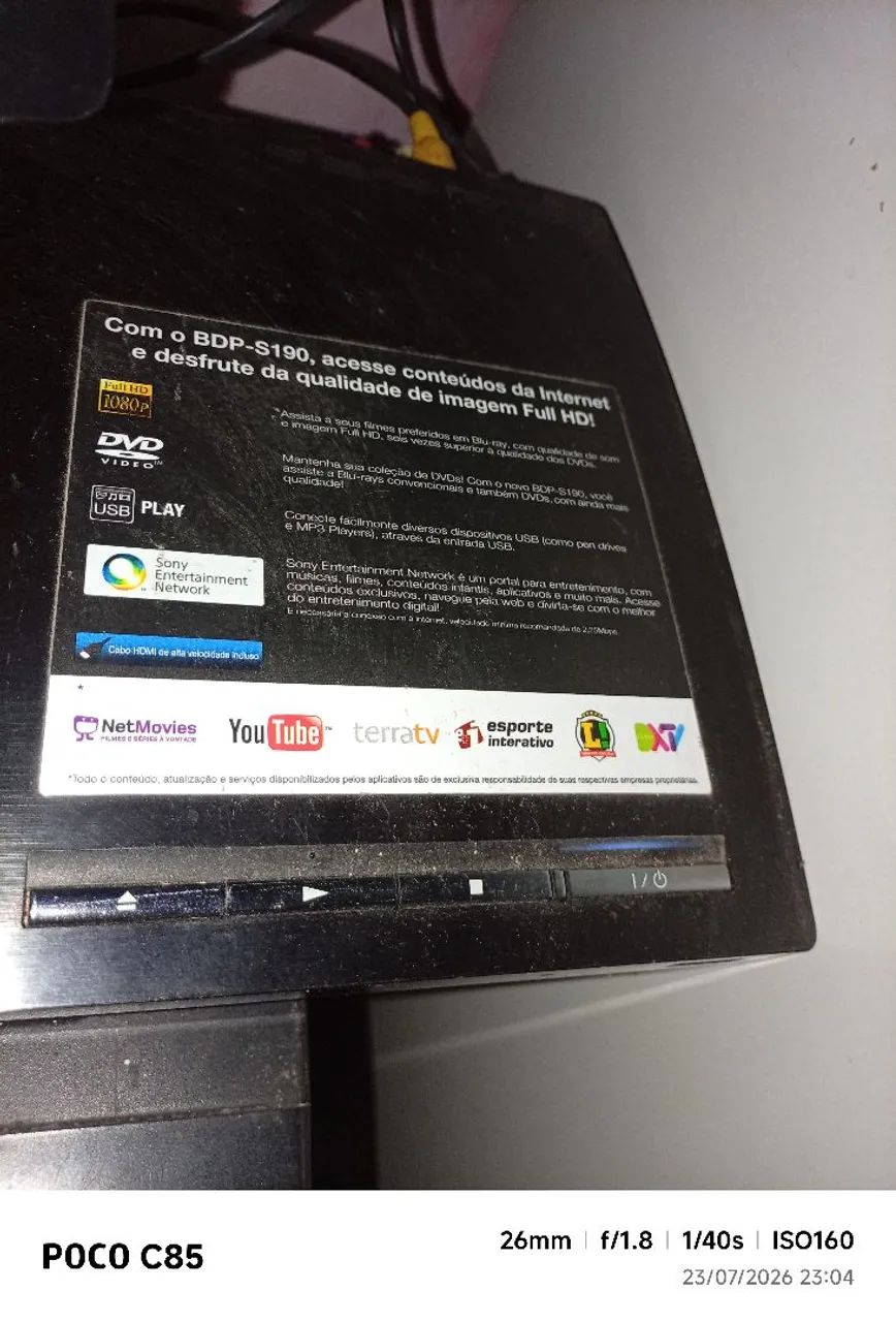 Blu-ray disc sony funcionando perfeitamente  - Foto 3