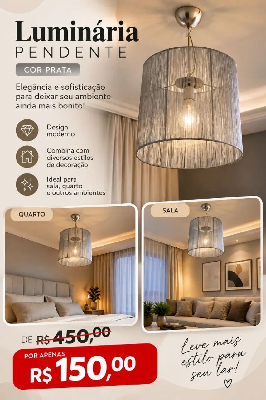 Iluminaria pendente 
