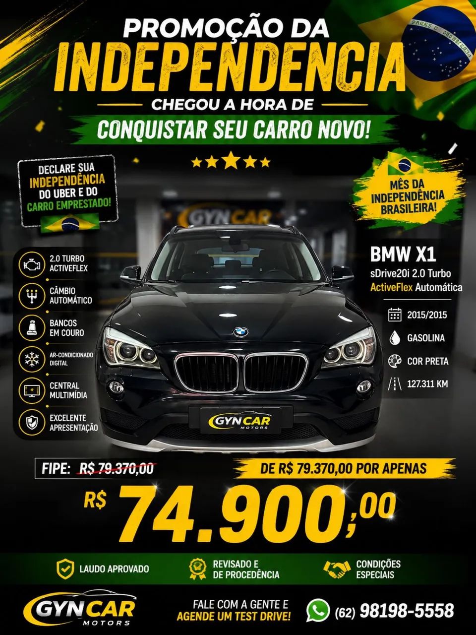 BMW X1 X1 SDRIVE 20i 2.0/2.0 TB Acti.Flex Aut. 2015