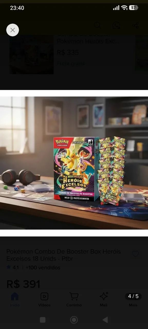 Combo de Boosters Pokémon Heróis Excelsos 