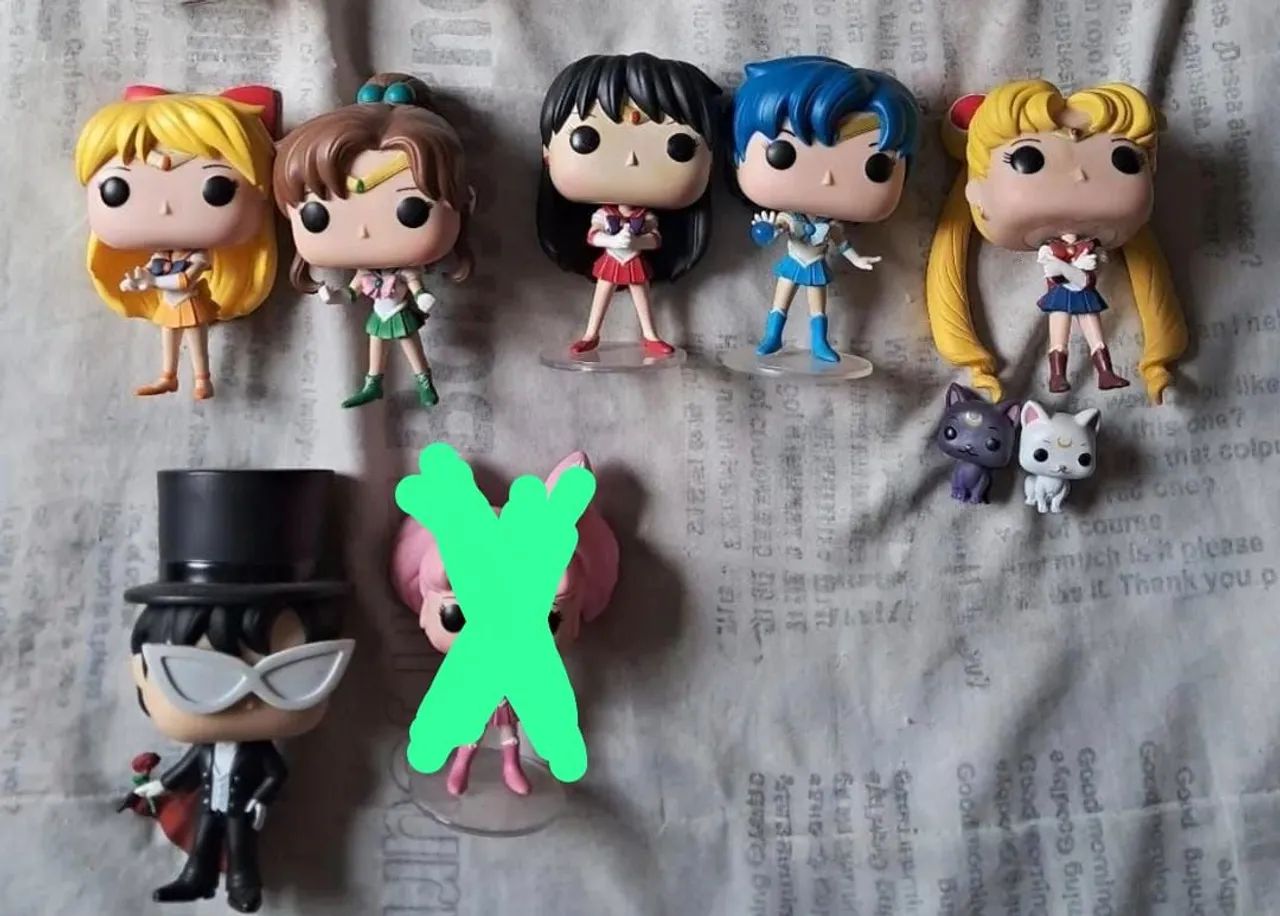 Lote funko Sailor Moon 6 Personagens 