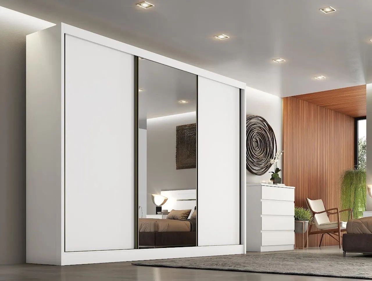 Roupeiro Solo Plus 2,73m 100%MDF Oferta t88 - Foto 2