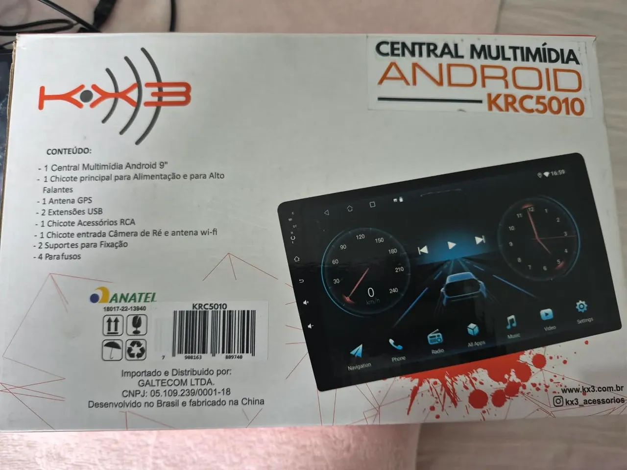 Multimídia kx3 9 polegadas vendo ou troco em celular - Foto 4