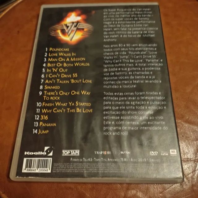 ミュージック Van Halen In Concert DVD Van Halen - In Concert Live (DVD Usado) : Usados : Loja Overload
