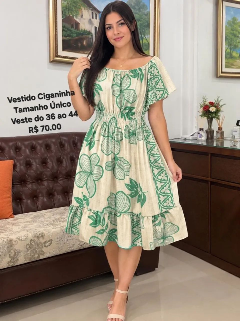 Vestidos 70,00 várias estampas ? - Foto 4
