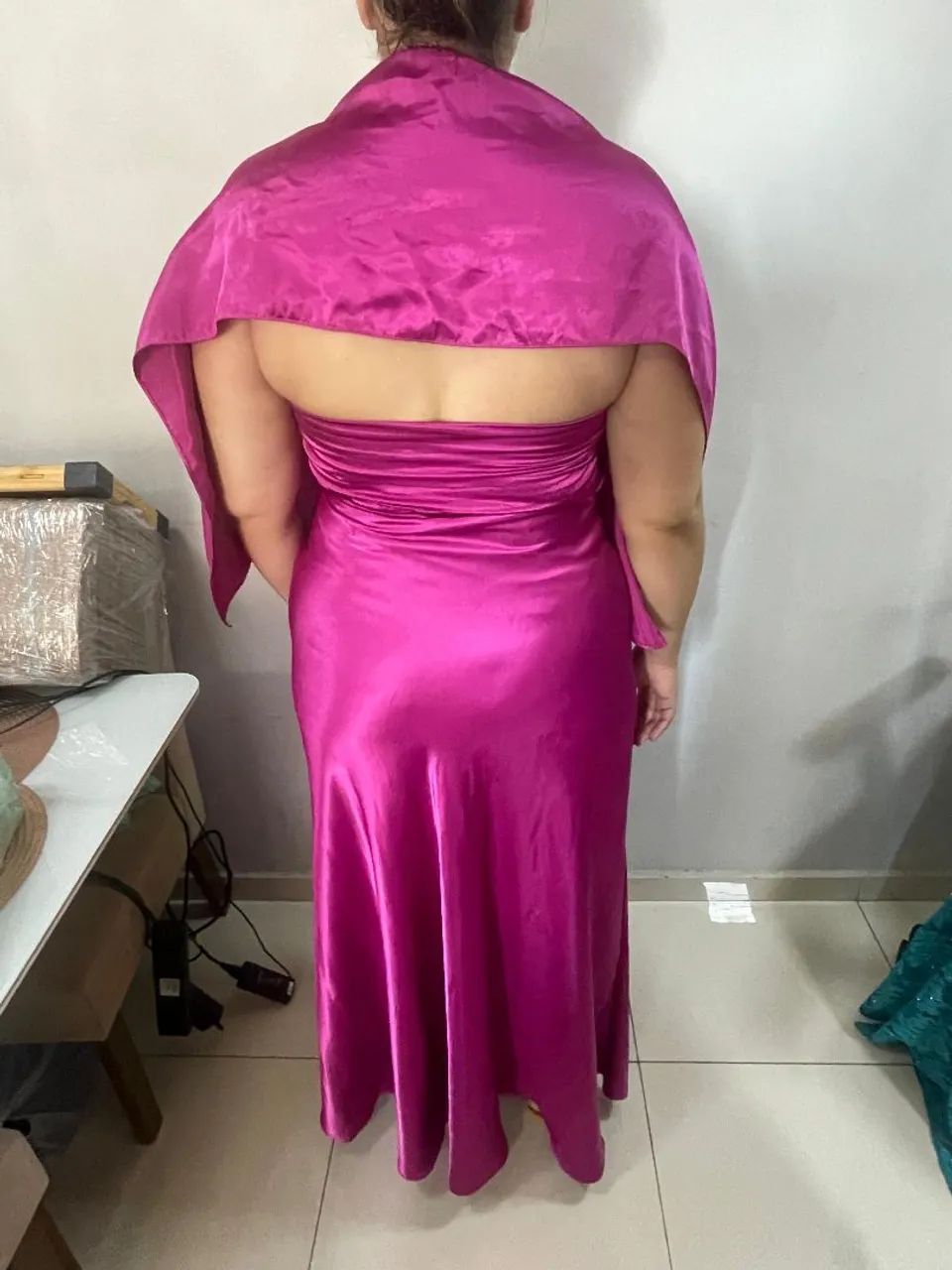 Vestido para madrinha de casamento Rosa Pink - Foto 3