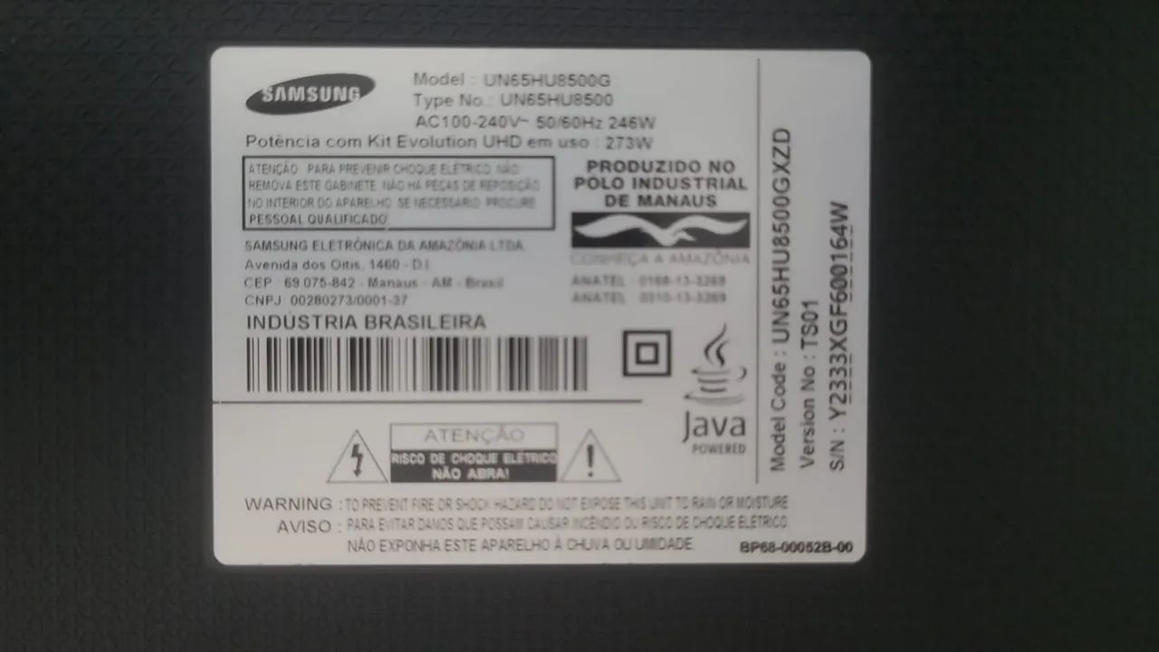 TV 65" smart, detalhe na tela.  - Foto 3