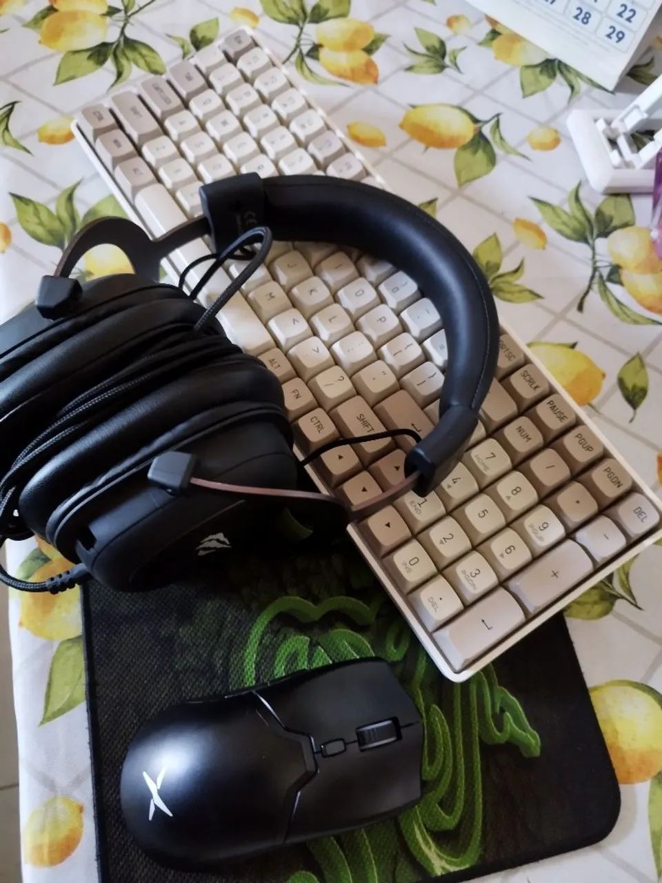 Kit Teclado/Mouse e Headset Gamer SEM FIO OU BLUETOOTH