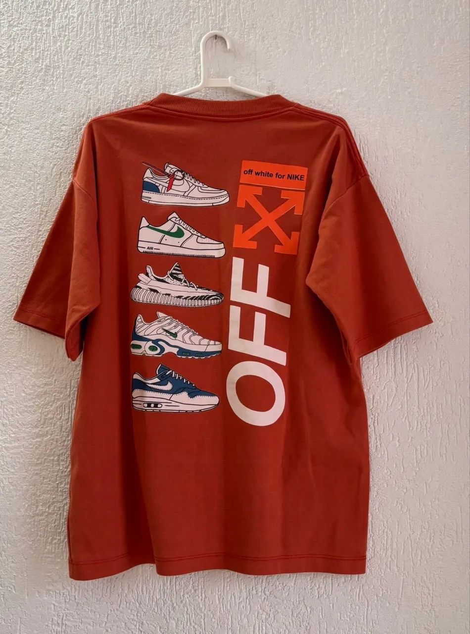 camiseta off-white for nike, tamanho m  - Foto 3