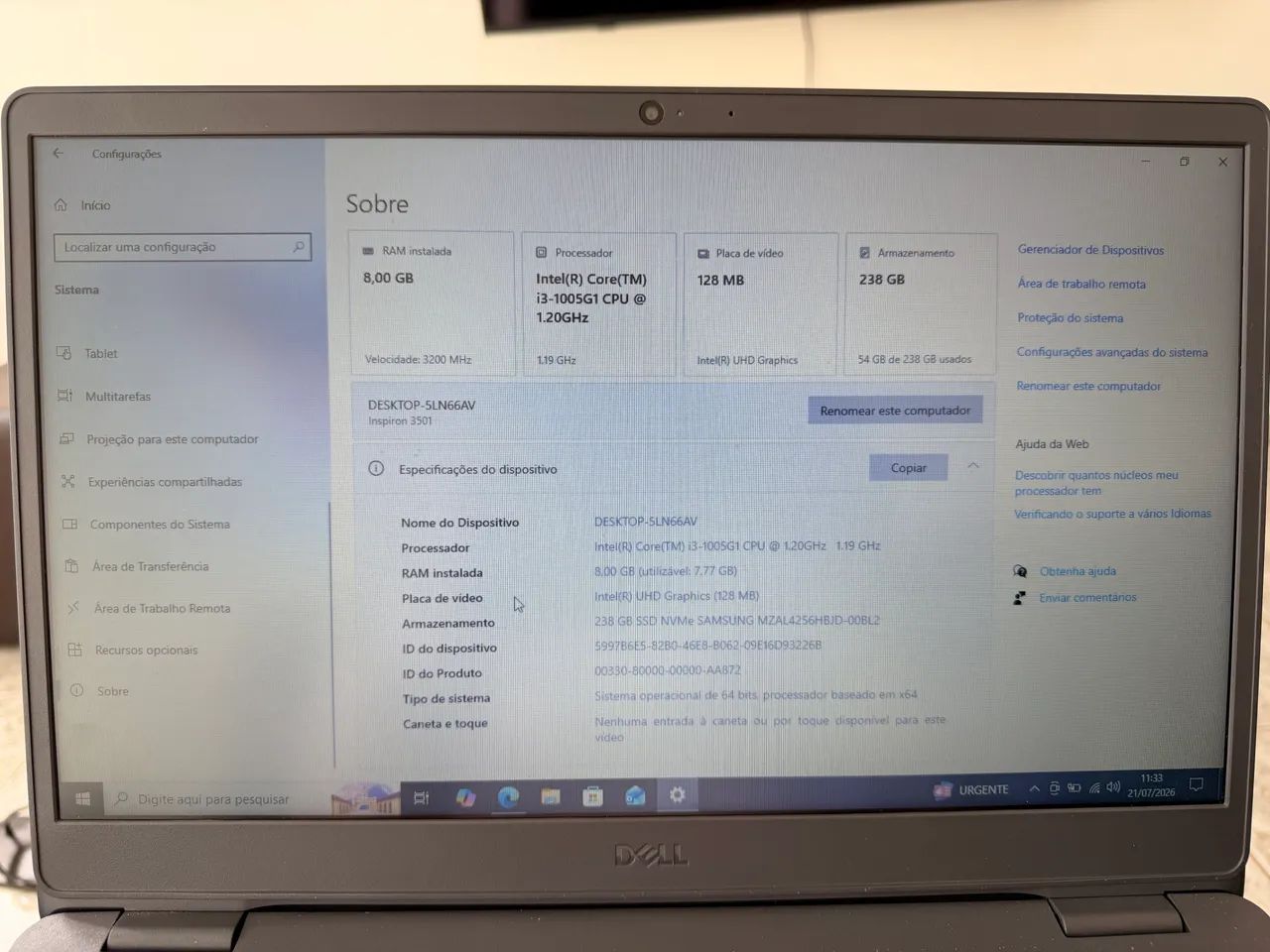 Notebook i3 10 geração - Foto 3