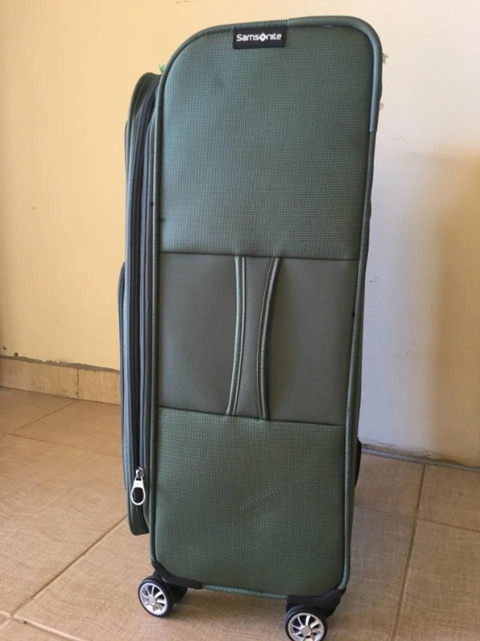 Mala de viagem marca Samsonite, verde musgo - Foto 2