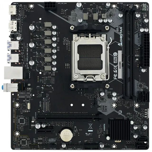 Placa Mãe Biostar A620MS ,AMD AM5, DDR5 Nova - Foto 2