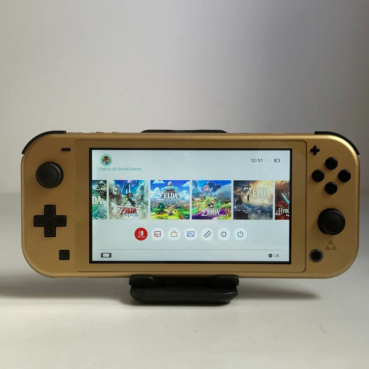 Nintendo Switch Lite Hyrule Edition Desbloqueado 128gb  - Foto 2