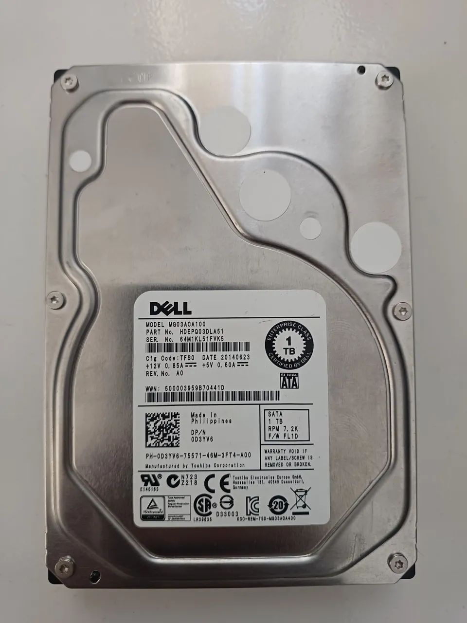 Hd Dell 1TB SAS 6Gbps cftv dvr nvr cpu  servidores  - Foto 2