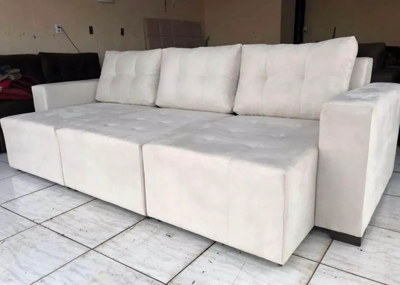 Sofá retrátil modelo 3 Lugares 